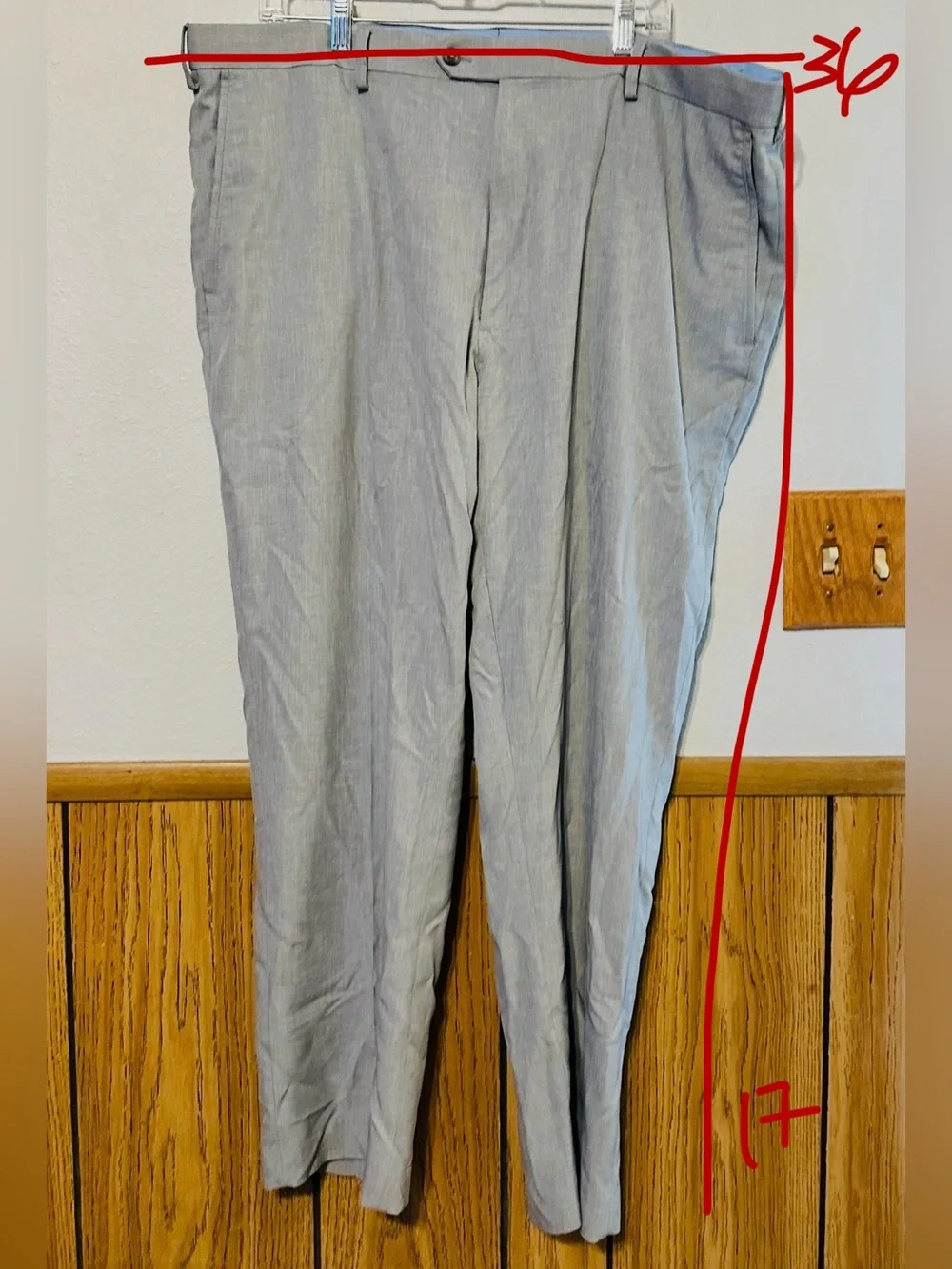 Roundtree & Yorke travel smart Men's Gray Dress Pants size 42x29